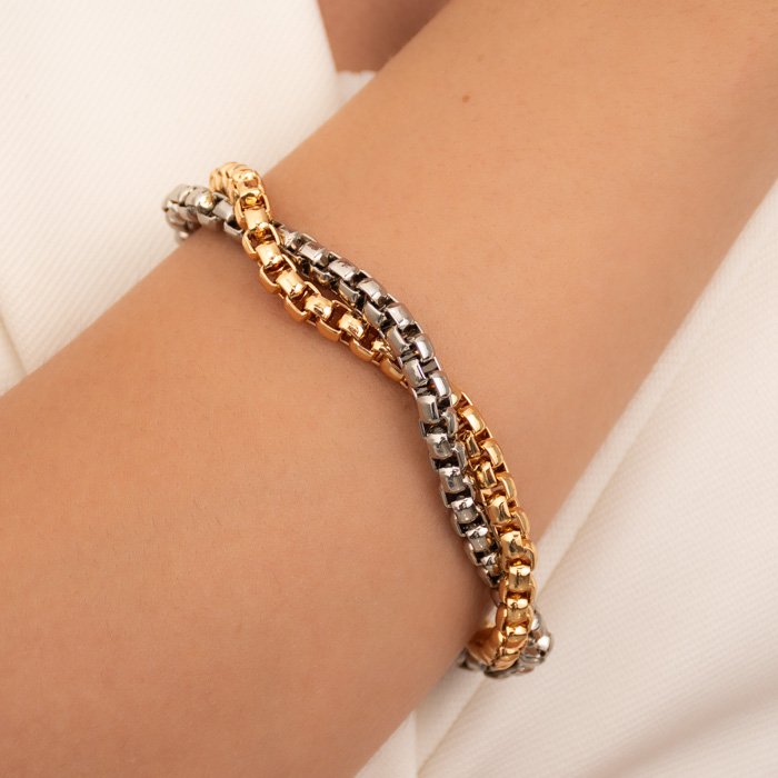 PULSEIRA CORRENTE VENEZIANA GROSSA DUAS CORES