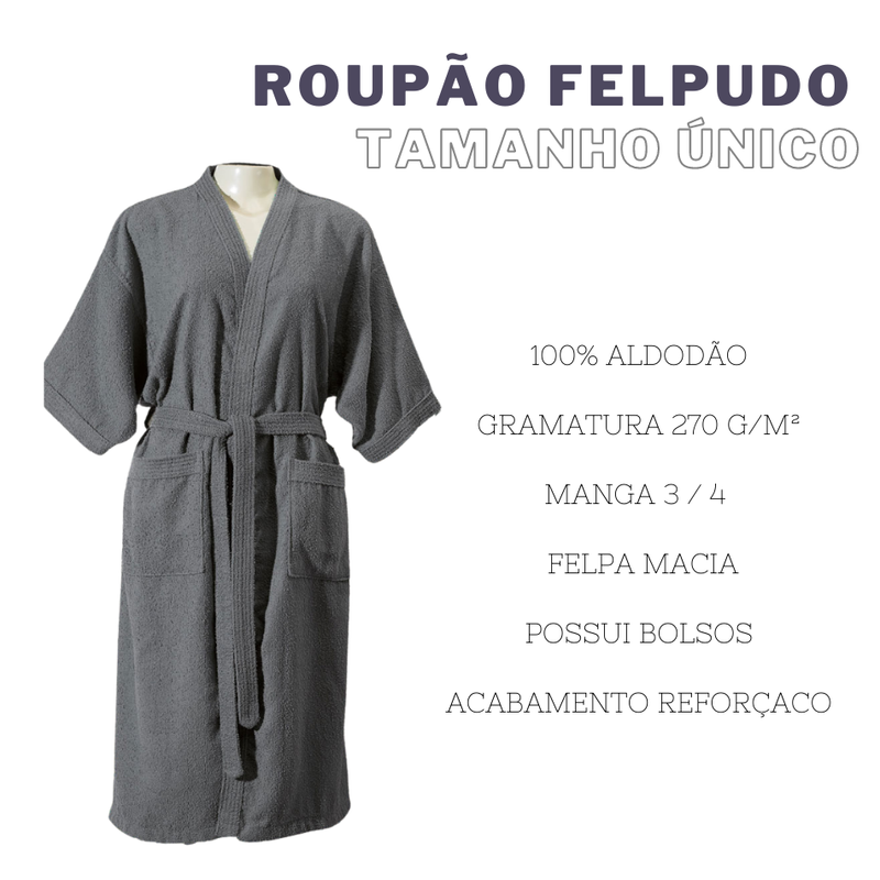 ROUPÃO FELPUDO ADULTO