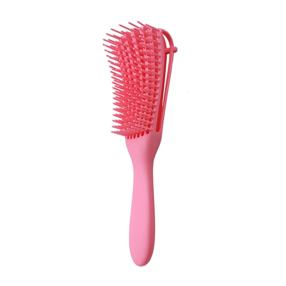Escova Definidora em Cerdas de Nylon Flexível Desembaraça e Define Cachos