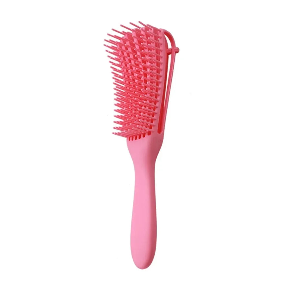 Escova Definidora em Cerdas de Nylon Flexível Desembaraça e Define Cachos