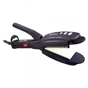 Prancha Alisadora Profissional de Cabelo Cerâmica Íons Pente Bivolt