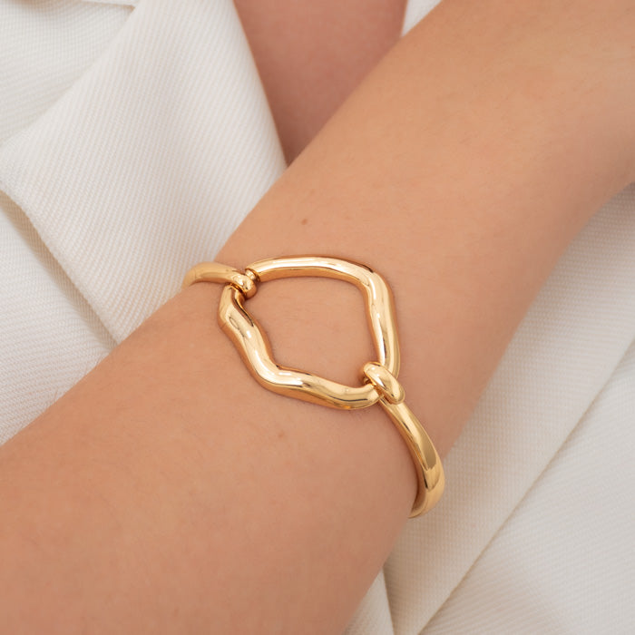 BRACELETE DOURADO GEOMÉTRICO