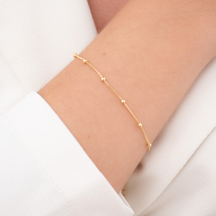 PULSEIRA DE CORRENTE VENEZIANA COM BOLINHAS