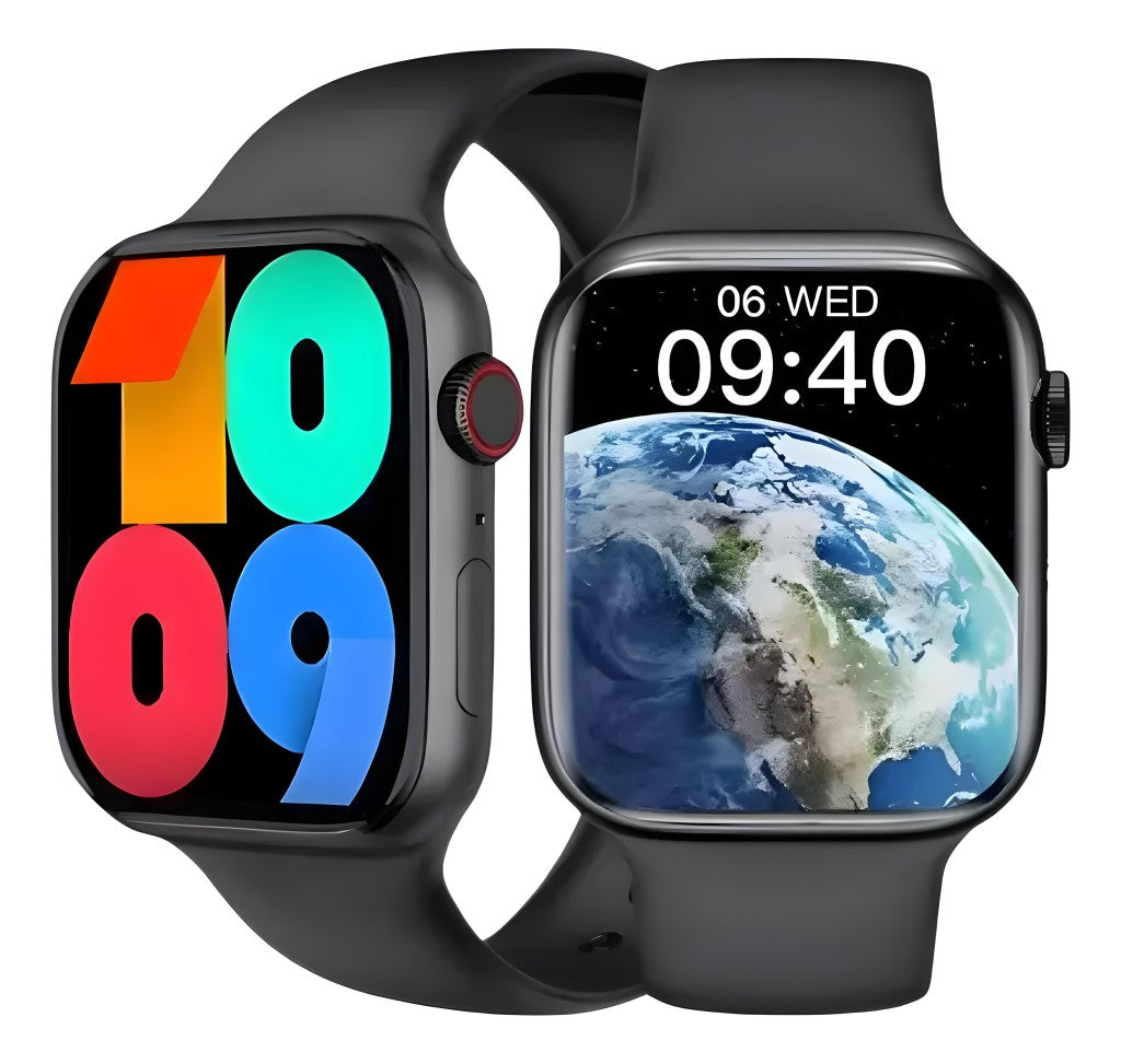 Relógio Inteligente Smartwatch W57 Pro Max NFC Bazik Prime + 7 Pulseiras