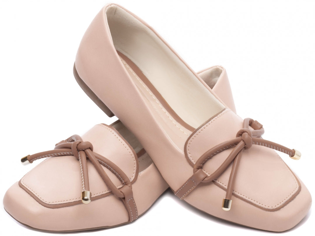 Mocassim Feminino Rasteiro Rosê