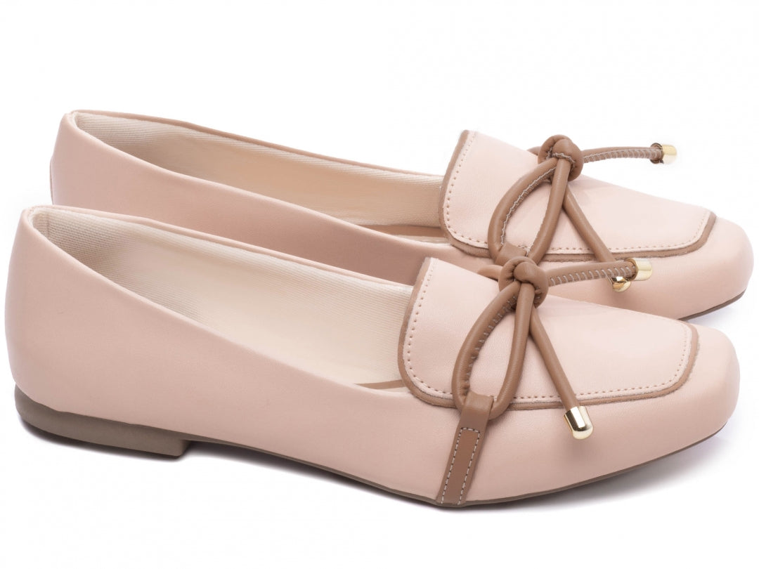 Mocassim Feminino Rasteiro Rosê