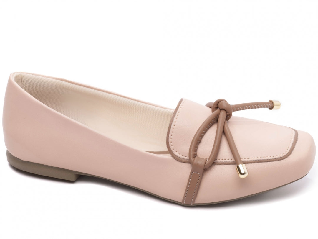 Mocassim Feminino Rasteiro Rosê