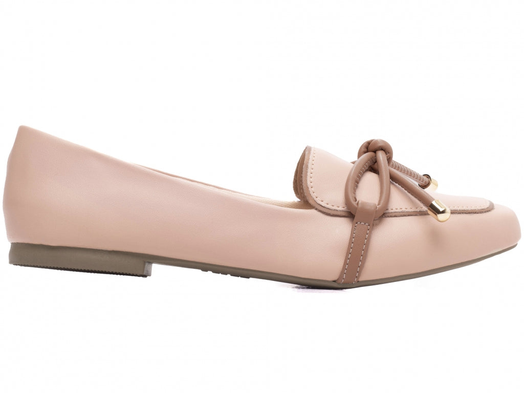 Mocassim Feminino Rasteiro Rosê