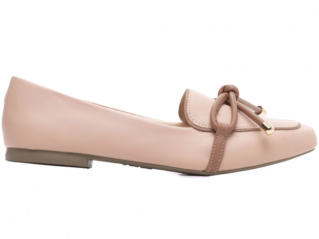 Mocassim Feminino Rasteiro Rosê