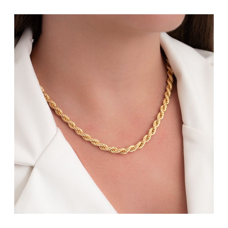 CHOKER CORDÃO BAIANO 6MM (CORRENTE 33CM + 5CM DE EXTENSOR)