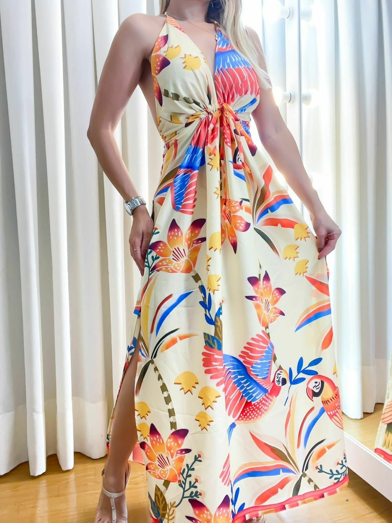 Vestido Feminino Amarração
