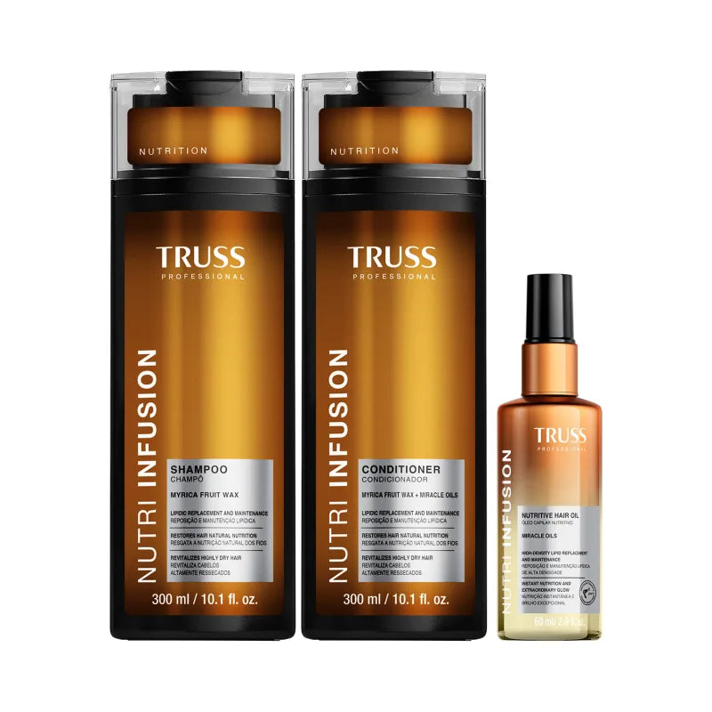 Kit Truss Nutri Infusion: Sh 300ml+cond 300ml+óleo 60ml