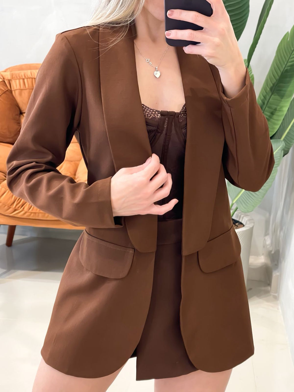 Max Blazer em Alfaiataria com Lapela
