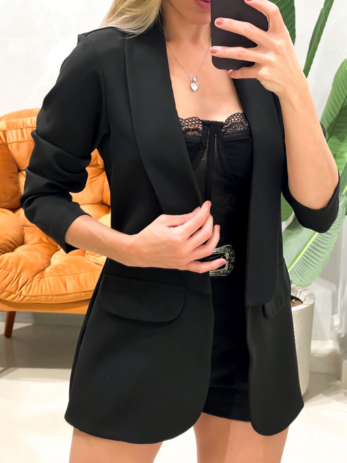 Max Blazer em Alfaiataria com Lapela